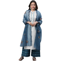 Aurelia Women Dupatta 23Aua80070-606111-Blue-Fs