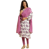 W For Woman Women's Purple Solid Chiffon Dupatta_23Auw82100-220684_Free Size