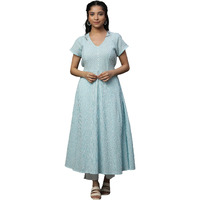 Aurelia Women's Cotton Regular Kurta (24Fea14806-704874_Blue