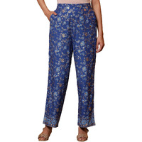 Aurelia Women's Straight Palazzos (24Fea60340_Blue