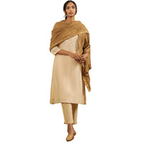 W For Woman Folksong By W Women Brown Festive Printed Cotton Dupatta_24Maf82175-910495_Fs