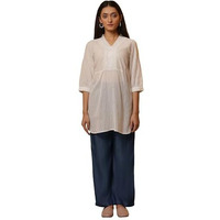 Aurelia Women's Striped Cotton Kurti Set With Pants