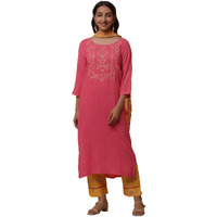 Aurelia Women Straight Viscose Kurta Set With Trousers & Dupatta_24Onas14495-606475_S