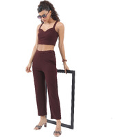 Ketch Polyester Blend Women Western Casual Fit Co-Ord Set Standard Length Playwear Dress (Khce000032_Winter Bloom_L)