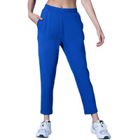 Nykd All Day Zipped Polyster Anti-Odor Go To Travel/Lounge Pants For Women With Pockets & Ultra Comfort For All Occasions Travel Pant, Nyat249, S Blue, L, 1N