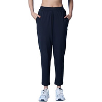 Nykd All Day Zipped Polyster Anti-Odor Go To Travel/Lounge Pants For Women With Pockets & Ultra Comfort For All Occasions Travel Pant, Nyat249, Black, Xxl, 1N