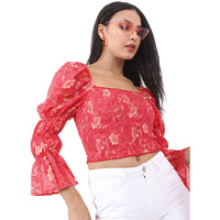 Ketch Women's Polyester Regular Fit Dress Shirt (Khtp000171_Pink Xs)