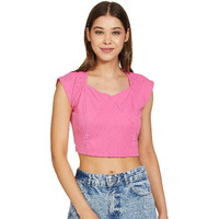 Ketch Women's Regular Fit Dress Shirt (Khtp000173_Pink