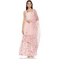 Ketch Women's Polycotton Tunic Sharara And Dupatta (Khk3000753_Pink