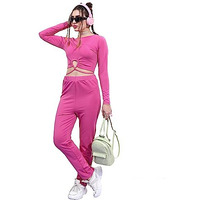 Ketch Polyester Blend Women Fashion Wear Casual Fit Co-Ord Set Standard Length Playwear Dress (Khce000079_Pink_M)