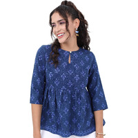 Ketch Women's Regular Fit Dress Shirt (Khtp000222_Navy Blue M)