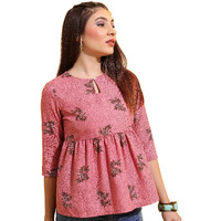 Ketch Women's Regular Fit Dress Shirt (Khtp000254_Pink Xl)