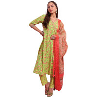 Ketch Women's Polyester Kurta Set (Khk3000987_Lavender