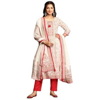 Ishin Embellished Ethnic Motifs Printed Tie Up Kurta With Pants And Printed Dupatta | Kurta Set For Women | Kurta With Trousers And Dupatta
