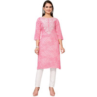 Rangita Pink Rayon Embroidered A-Line Kurta With Pant | Kurta Set For Women_S