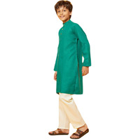 Bon Organik Green Kurta With Pajama Set For Boy