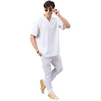 Style Quotient Men White Co-Ord Set