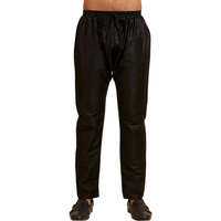 Diwas By Manyavar Men's Art Silk Solid Pyjama (Black,Xl)