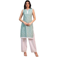 Ketch Women's Polyester Regular (Khku000590_Aqua Green