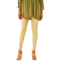 Soch Womens Light Gold Shimmery Solid Chudidar
