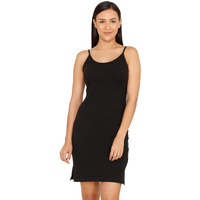 Zivame Women's Plain/Solid Shaping Half Slip (Zi60Agcore0Blak_Black_Large)
