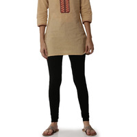 Soch Black Pure Cotton Solid Chudi (8907713047402-M-Black)