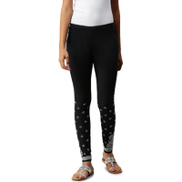 Soch Black Cotton Blend Embroidered Pant(8907714222693,M,Black)