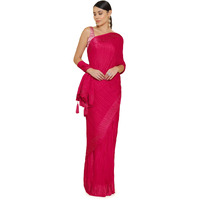 Soch Women Pink Solid Saree