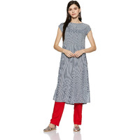 Aurelia Women's Straight Kurta (18Aua10268-300380_Blue_Xx-Large)
