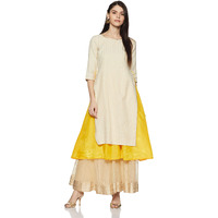 Aurelia Women's Rayon Kurta (18Aua10148-300036_White_Medium)