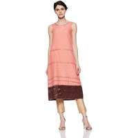 Aurelia Women's Straight Kurta (18Aua10033-300014_Orange_Xx-Large)