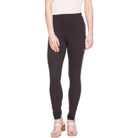 Aurelia Women's Cotton Chudidar Bottom (19Cra60024-600194_Black_Large)