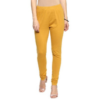Aurelia Women's Cotton Chudidar Bottom (19Cra60024-600306_Gold_Small)