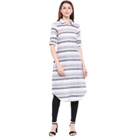 Aurelia Women's Cotton Kurta (20Fea11157-700447_Grey_X-Small)