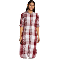 Aurelia Women's Cotton Kurta (20Fea11154-701094_Red_X-Small)