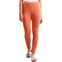 Aurelia Women Skinny Fit Viscose, Lycra Tights (20Fea60019-601217_Orange_Xx-Large_Orange_2Xl)