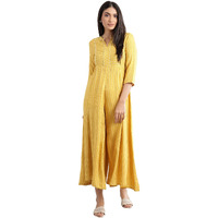 Aurelia Womens Regular Fit Jumpsuit(21Fea11539-701386_Yellow_Xs)