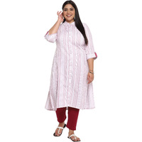 Aurelia Women's Cotton Blend Regular Kurta (21Aua12357-702098_Onion_S)