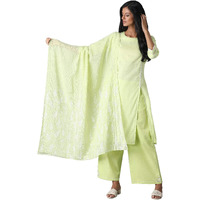 W For Woman Women's Printed Rayon Dupatta (20Few80593-114333_Yellow_Wfs (Free Size)_Yellow_Wfs (Free Size))