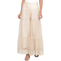 W For Woman W Strechable Sharara For Women Beige