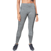 The Souled Store|Tss Active: Fighter Grey Mel Womens And Girls Training Sports Tight|Full Length Solid|73% Nylon 19% Polyester 8% Lycra Grey Color Women Training Sport Tight