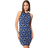 The Souled Store Jacquard Knit Dress: Cosmos Women And Girls Sleeveless Acrylic Knit Dress