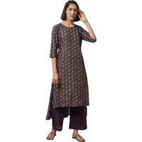 W For Woman Women's Cotton Regular Kurta (22Few17397