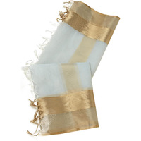 Soch Womens Blue Polyester Zari Woven Dupatta