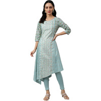 W For Woman Women's Polyester Kurta (22Fews17900-118991_Blue