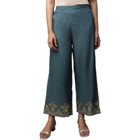 Aurelia Printed Strechable Palazzo Pants For Women | Ankle Length Palazzo Pants For Women