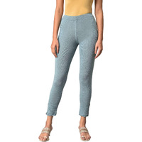 W For Woman Light Blue Acrylic Winter Leggings_22Now60421-217467_M