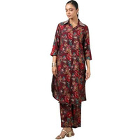 Soch Women's Muslin Kurta Set (Fws5Ks10783_Wine