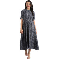 W For Woman Cotton A-Line Dress (20Fea11420-700998_Blue_Small)