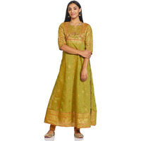 Aurelia Women's Rayon A-Line Maxi Dress (20Fed10222-501709_T-Green_M)